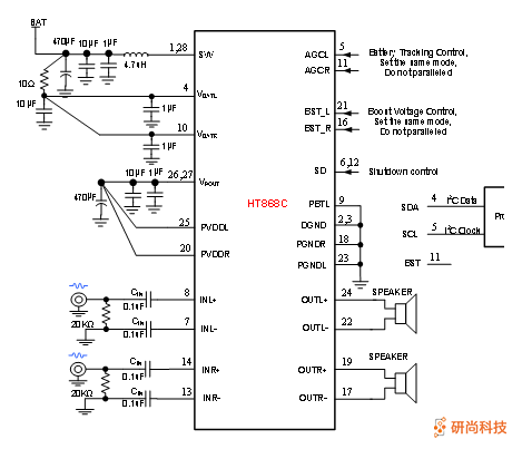 禾润内置升压音频功放：HT868(图6)